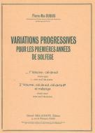 Variations Prog pour Premieres Annees Solfege Vol. 1 Professeur 