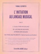L'Initiation au Langage Musical Vol. 3 