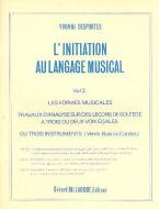 L'Initiation au Langage Musical Vol. 2 