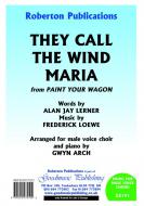 They Call The Wind Maria 