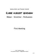 Klasse musiziert gemeinsam - First Meeting 