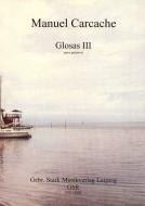 Glosas III für Solo Gitarre 
