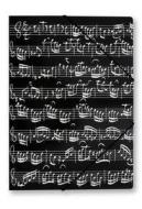 Gummispannmappe Notenblatt schwarz 