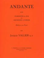 Andante Op. 27 pour clarinette et orchestre à cordes 