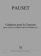 Cadences pour le Concerto op. 61 de Beethoven 