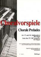 Choralvorspiele des 17./18. Jh 