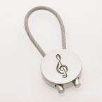 Schlüsselanhänger Violinschlüssel (rund) 