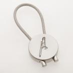 Schlüsselanhänger Posaune (rund) 