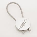 Schlüsselanhänger Trompete (rund) 