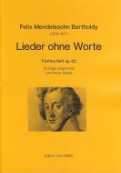 Lieder ohne Worte für Orgel op. 62 