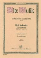 Drei Sinfonien für Oboe, Streicher und Cembalo 