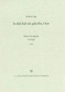 In dich hab ich gehoffet, Herr, Kleine Choralpartita 