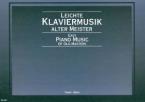Leichte Klaviermusik alter Meister 