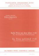 6 Trios aus dem Jahre 1718 - Nr. 2 a-moll 