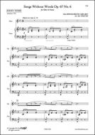 Songs without Words Op. 67 No. 6 
