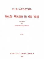 Weiße Wicken in der Vase 