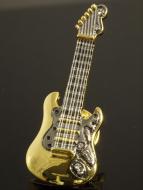 Pin Gitarre (vergoldet) 