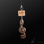 Anhänger Violinschlüssel (Holz) 