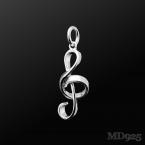 Anhänger Violinschlüssel klein (Echtsilber) 