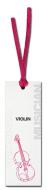 Lesezeichen Violine (rot) 