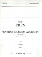 Spiritus mundum adunans für Chor, Orgel ad lib. 