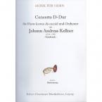 Konzert D-Dur für Horn, 2 Flöten, 2 Violinen, Viola und Basso (Erstdruck) 