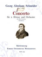 Konzert für 4 Hörner und Orchester, Fassung Es-Dur (1817) (Erstdruck) 