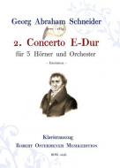 2. Concerto E-Dur für 3 Hörner und Orchester (Erstdruck) 