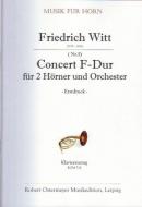 Konzert für 2 Hörner (Nr. 5) F-Dur (Erstdruck) 