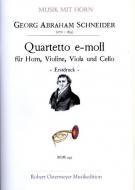 Quartetto e-Moll (1806) (Erstdruck) 