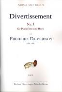 Divertissement Nr. 3 F-Dur für Pianoforte und Horn 