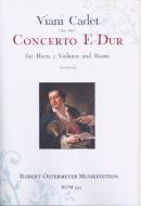 Concerto a 4 Horn, 2 Violinen, Basso E-Dur (Erstdruck) 