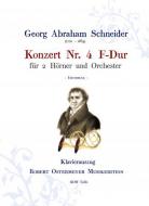 Konzert für 2 Hörner und Orchester Nr. 4 F-Dur (Erstdruck) 