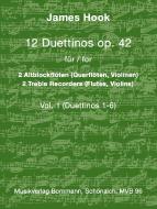 12 Duettinos op. 42 Band 1: Duettinos 1-6 