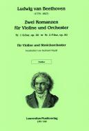 Zwei Romanzen Violine und Streichorchester 