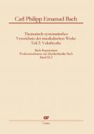 Carl Philipp Emanuel Bach: Vokalwerke 