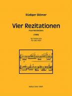 Vier Rezitationen für Violine solo 