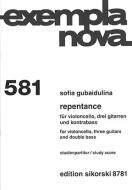 Repentance für Violoncello, 3 Gitarren und Kontrabass 