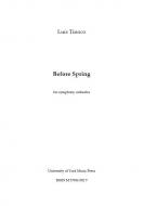 Before Spring 
