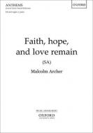 Faith, hope, and love remain 