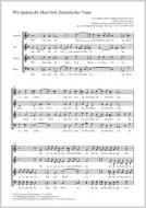 Wir danken dir, Herr Gott, himmlischer Vater Standard