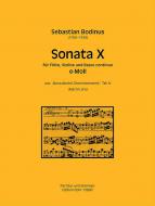 Sonata X für Flöte, Violine und Basso continuo e-Moll 