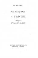 4 Sange Op. 7 