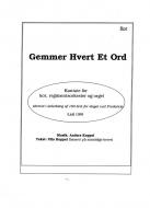Gemmer Hvert Et Ord 