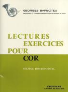 Lectures Exercices Pour Cor - Solfège Instrumental 