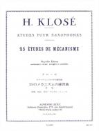 25 Études de mécanismes pour saxophones 
