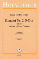 Konzert (Nr. 2) D-Dur für Kontrabaß und Orchester 