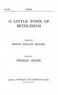 O Little Town of Bethlehem 
