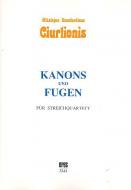 Kanons und Fuge fis-moll Streichquartett Nr. VL 216a, 217a, 82 