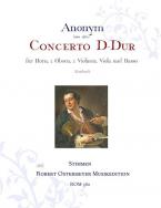 Concerto D-Dur für Horn, 2 Oboen, 2 Violinen, Viola und Basso 